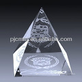 3d laser crystal pyramid